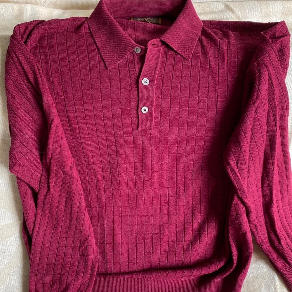 Tasso Elba Silk Cashmere Blend Knot sweater